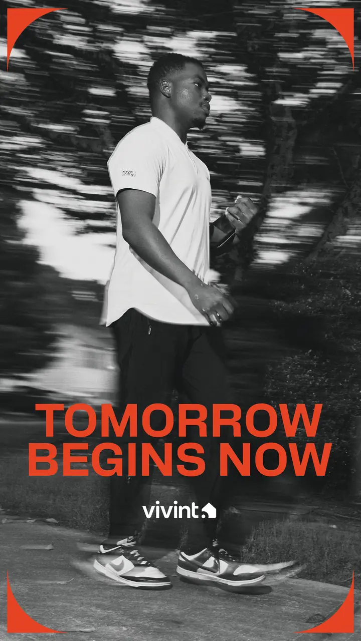Rep walking under the line Tomorrow Begins Now